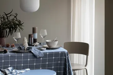 Tila stoffen servet 45x45 cm - Maritime blue-off white - Broste Copenhagen