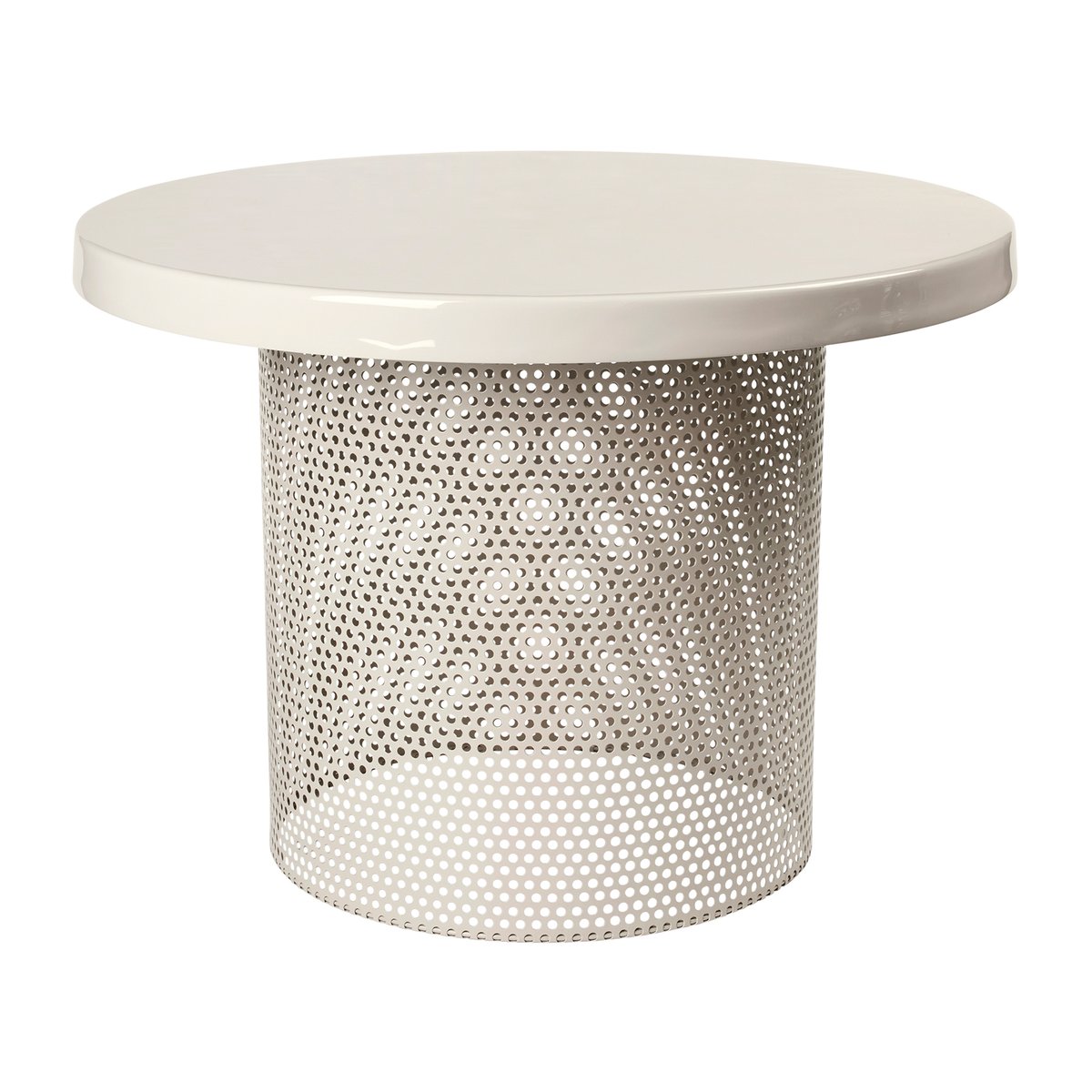 Broste Copenhagen Tulina tafel o50x36 cm Off white | Scandinavisch Interieur | Salontafels | Wit