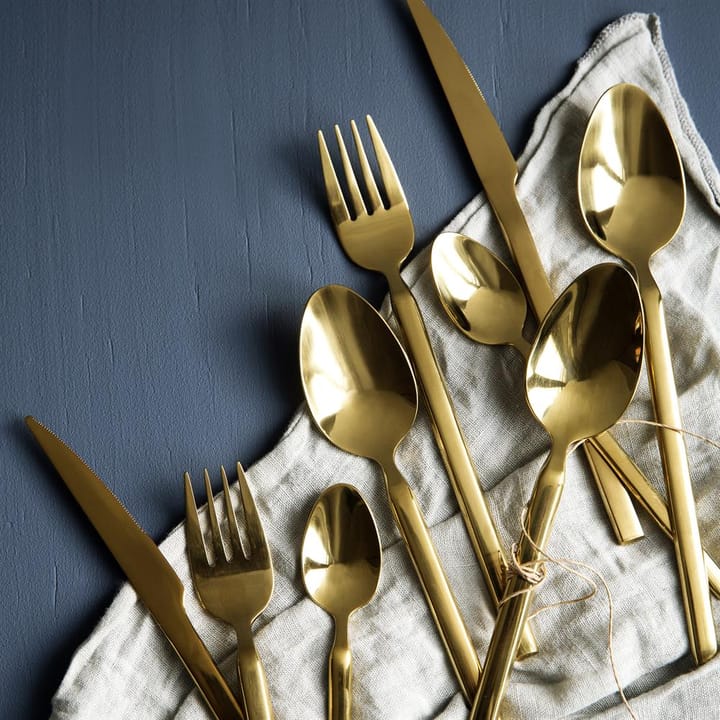Tvis bestekset 16-delig, goud Broste Copenhagen