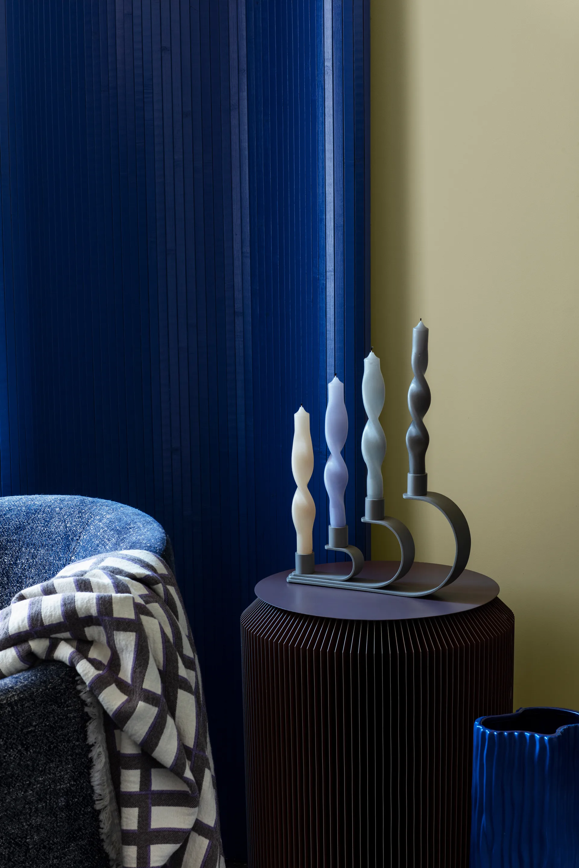 Twist twisted candles gedraaide kaarsen 23 cm 2-pack, Orchid light purple Broste Copenhagen