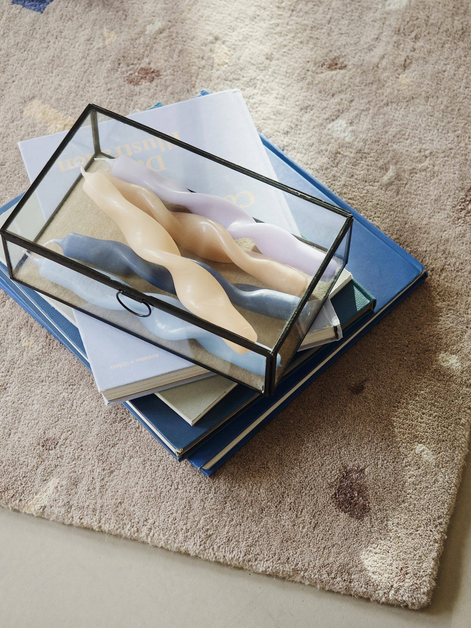 Twist twisted candles gedraaide kaarsen 23 cm 2-pack, Walnut Broste Copenhagen