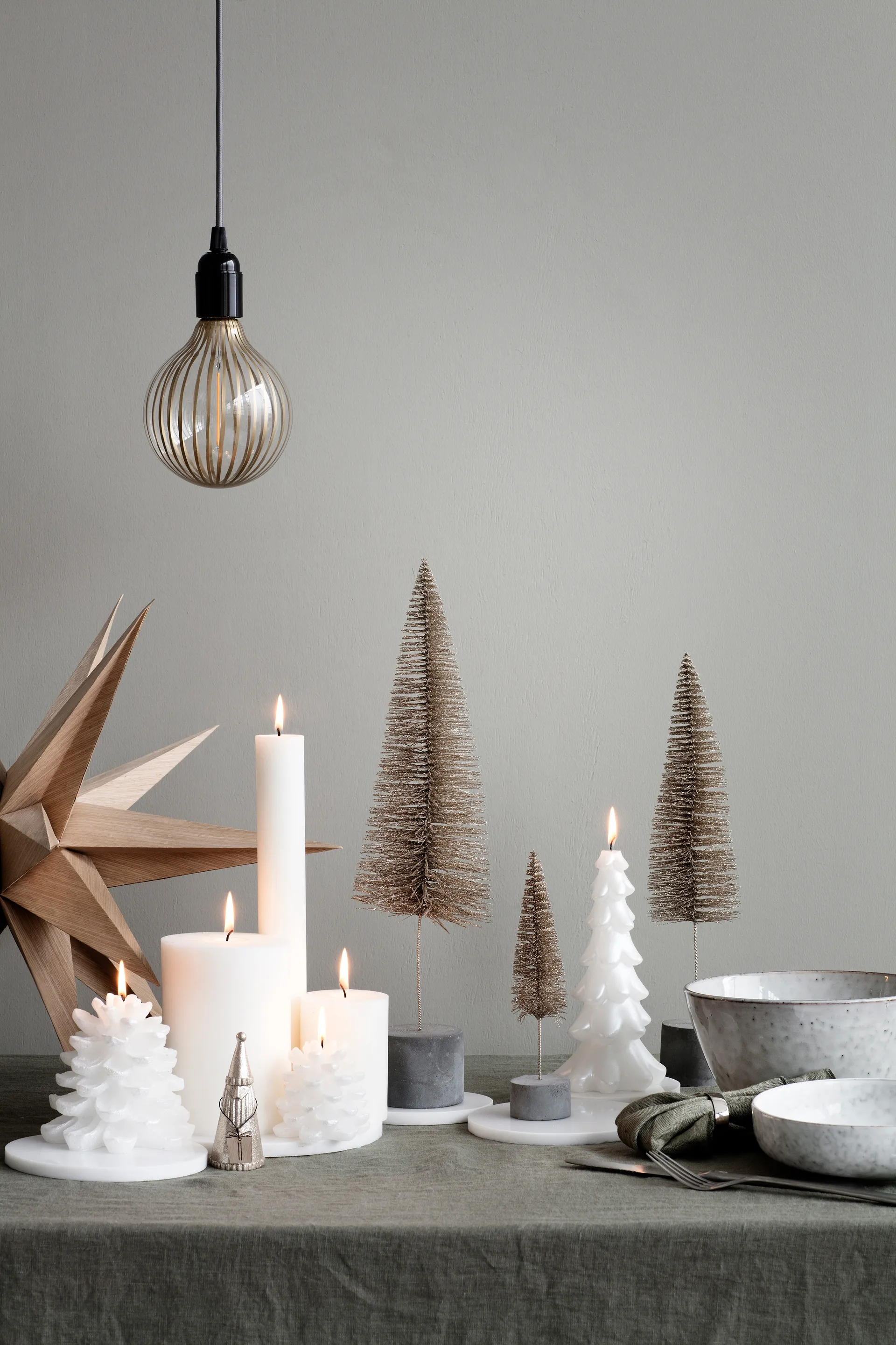 Venus houten ster Ø55 cm, Natural Broste Copenhagen