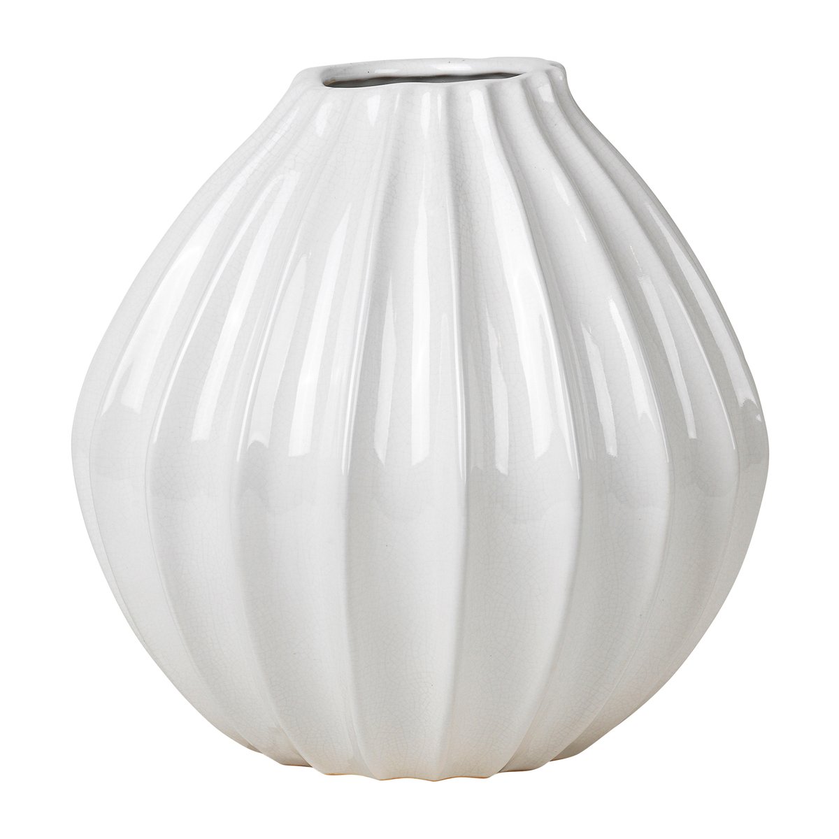 Broste Copenhagen Wide vaas ivory 30 cm | Scandinavisch Interieur | Vazen | Wit