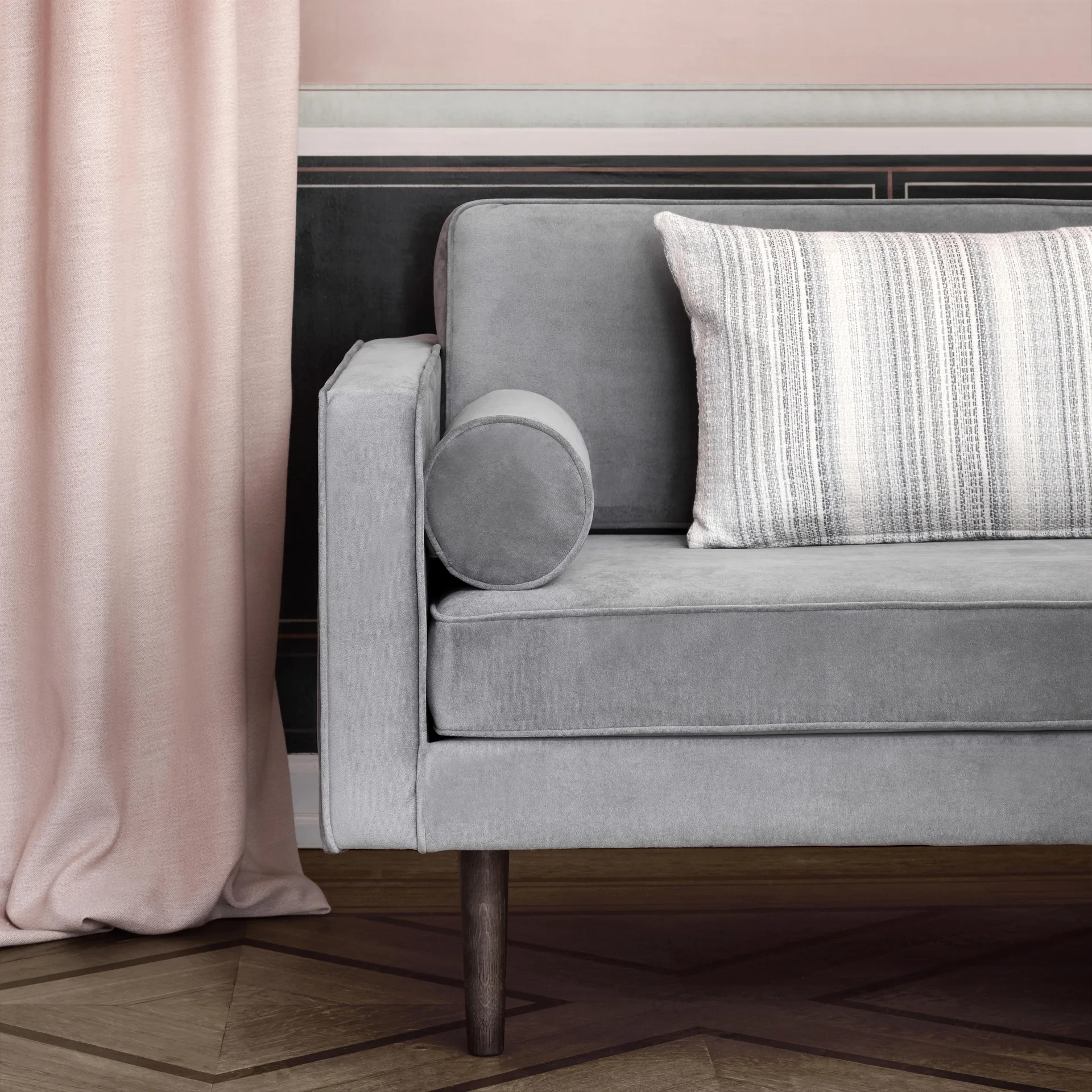 Wind bank, Drizzle (grijs), 2-zits Broste Copenhagen