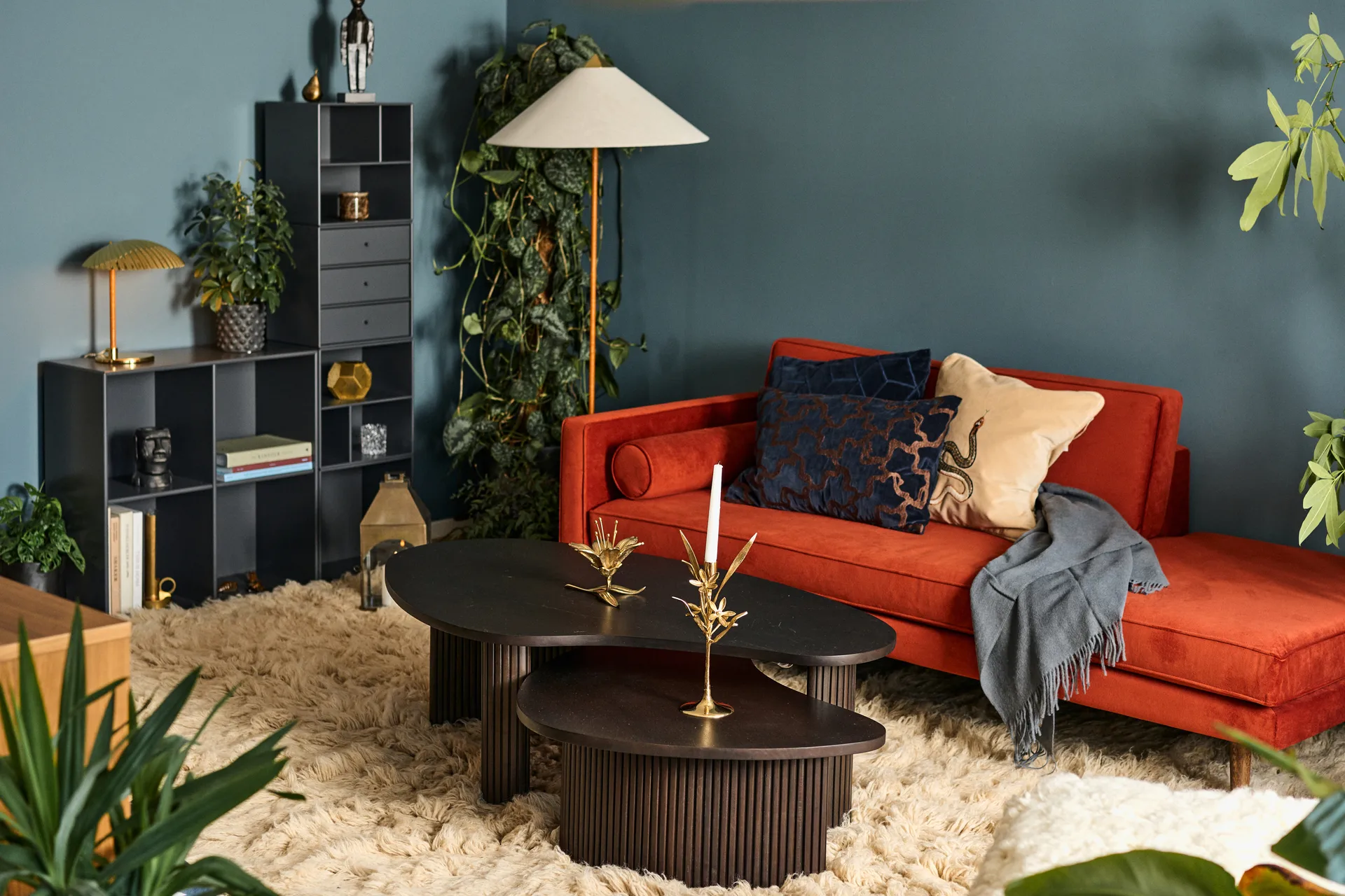 Wind chaise longue, caramel cafe (rood) Broste Copenhagen