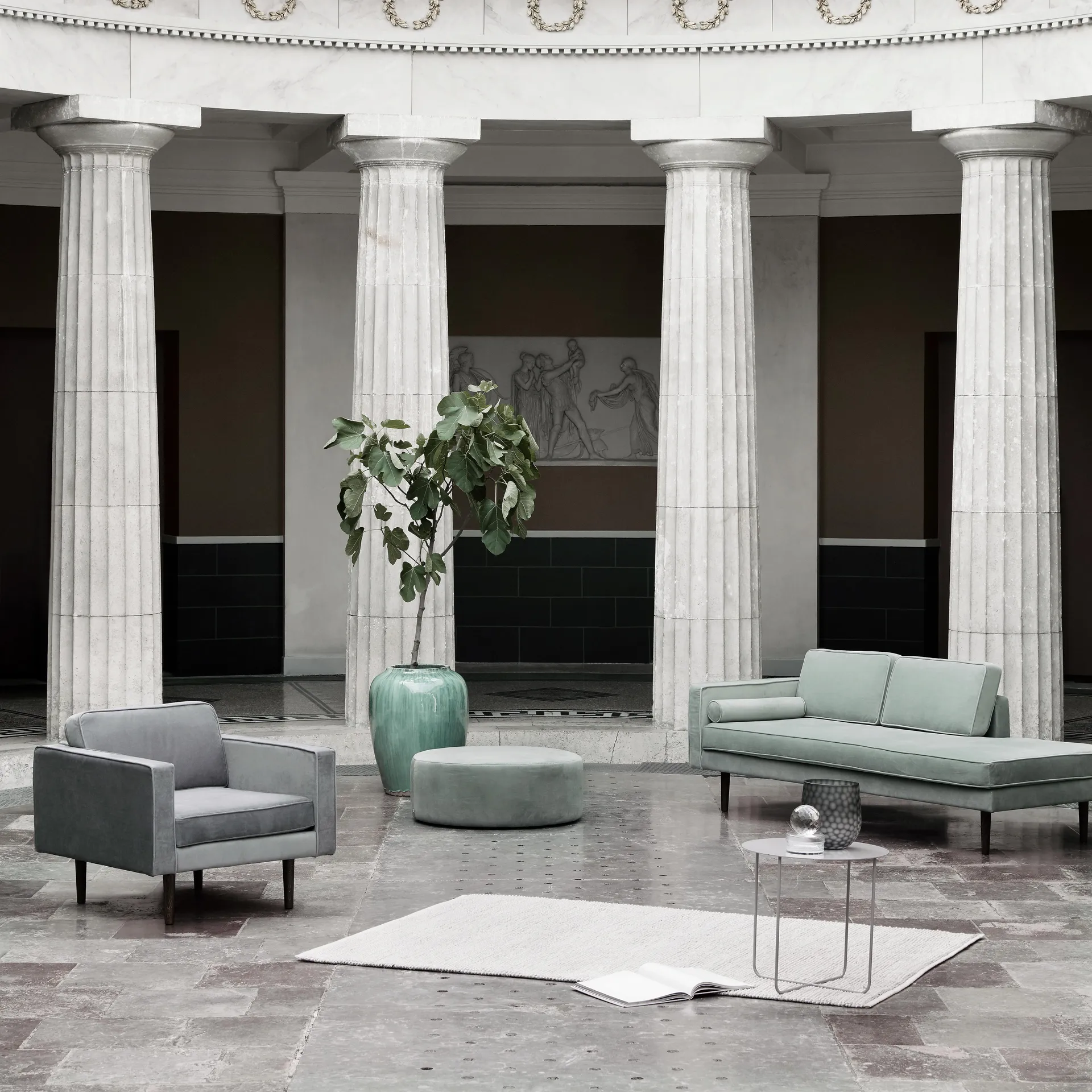 Wind fauteuil, drizzle (grijs) Broste Copenhagen