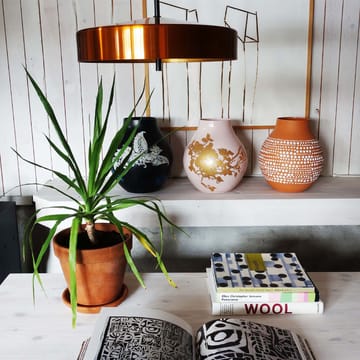 Cymbal Hanglamp - rood mat, zwart snoer, ø32 cm - Bsweden