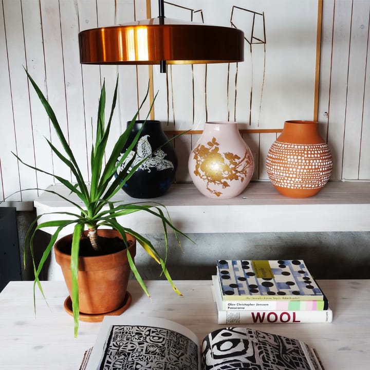 Cymbal Hanglamp, rood mat, zwart snoer, ø32 cm Bsweden