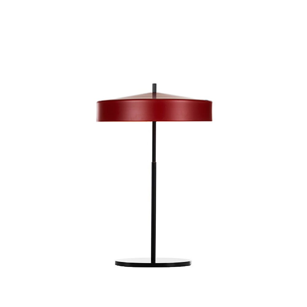 Bsweden Cymbal Tafellamp rood mat, zwart snoer