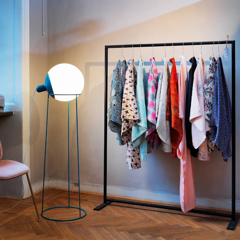 Dolly vloerlamp, turquoise Bsweden
