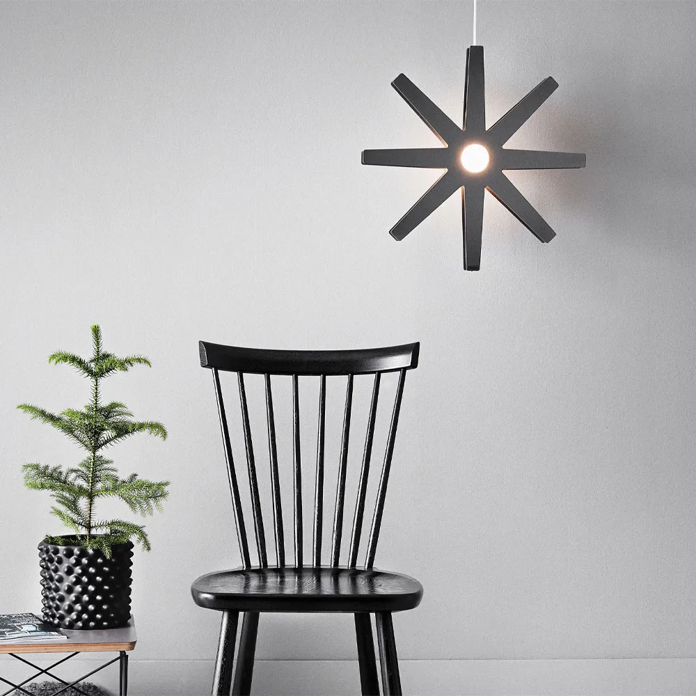 Fling 33 hanglamp, Lichtgrijs mat, wit kunststof snoer Bsweden