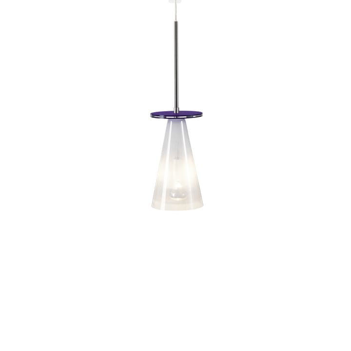 Kon hanglamp - transparant, paarse schijf - Bsweden