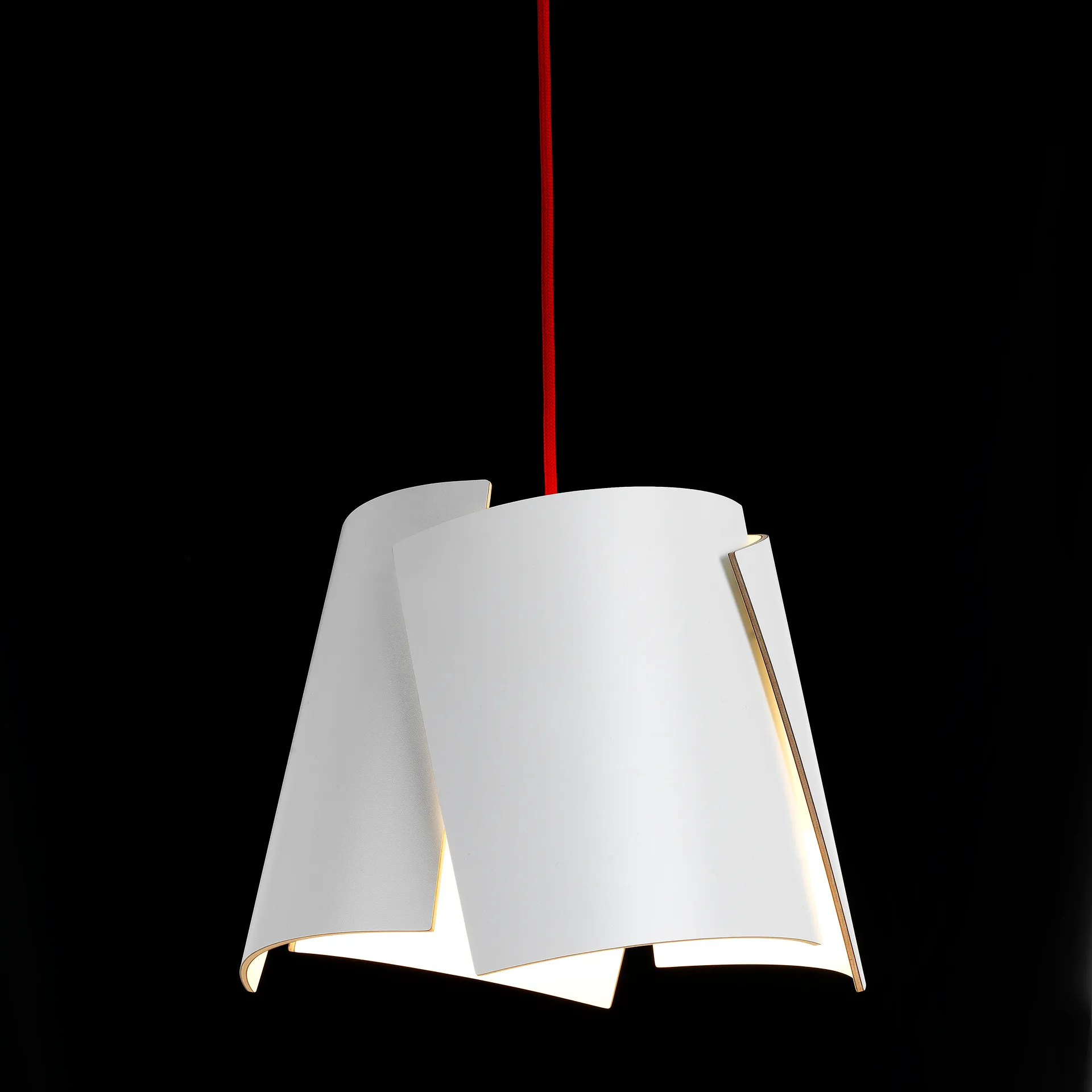 Leaf wit lamp, wit/rood Bsweden