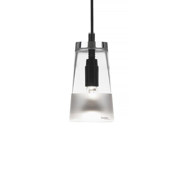 Manhattan 16 hanglamp - transparant glas, matte horizontale band - Bsweden
