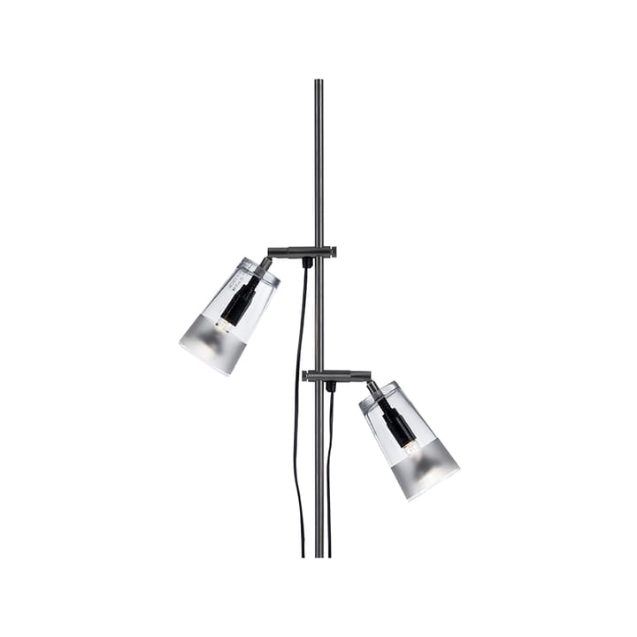 Manhattan 16 vloerlamp, transparant glas, matte band Bsweden
