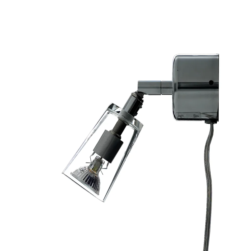 Manhattan 8 muurlamp, transparant glas Bsweden