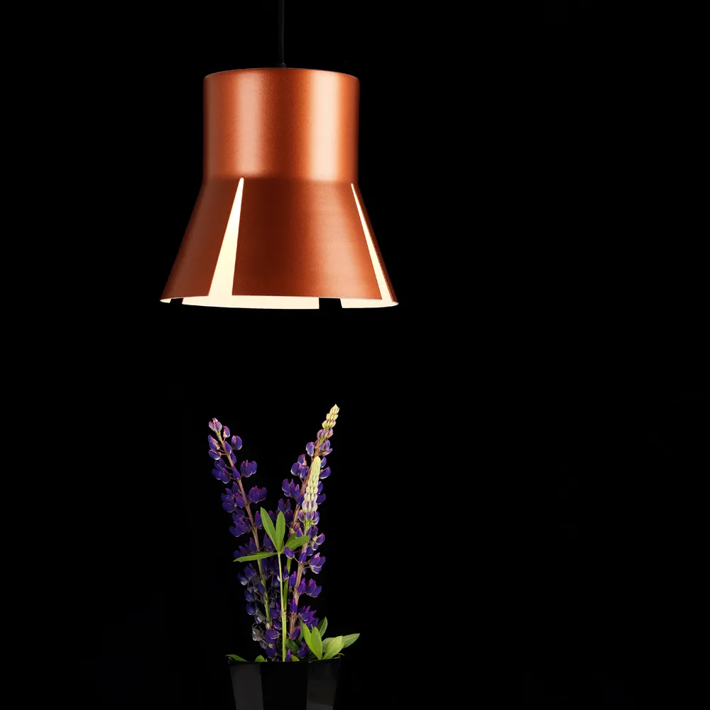 Split 29 Hanglamp, oranje mat, zwart textielsnoer Bsweden