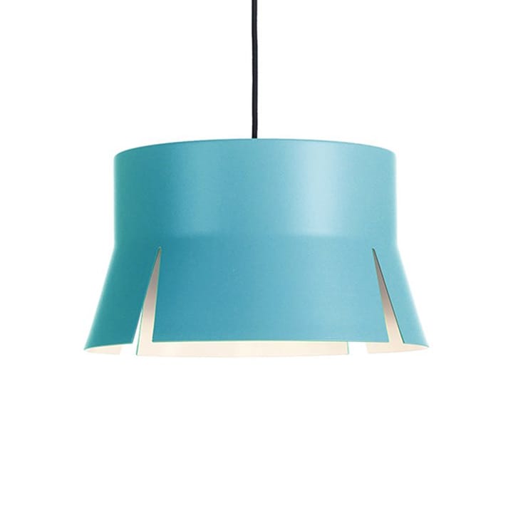 Split 40 hanglamp - turquoise mat, zwart textielsnoer - Bsweden