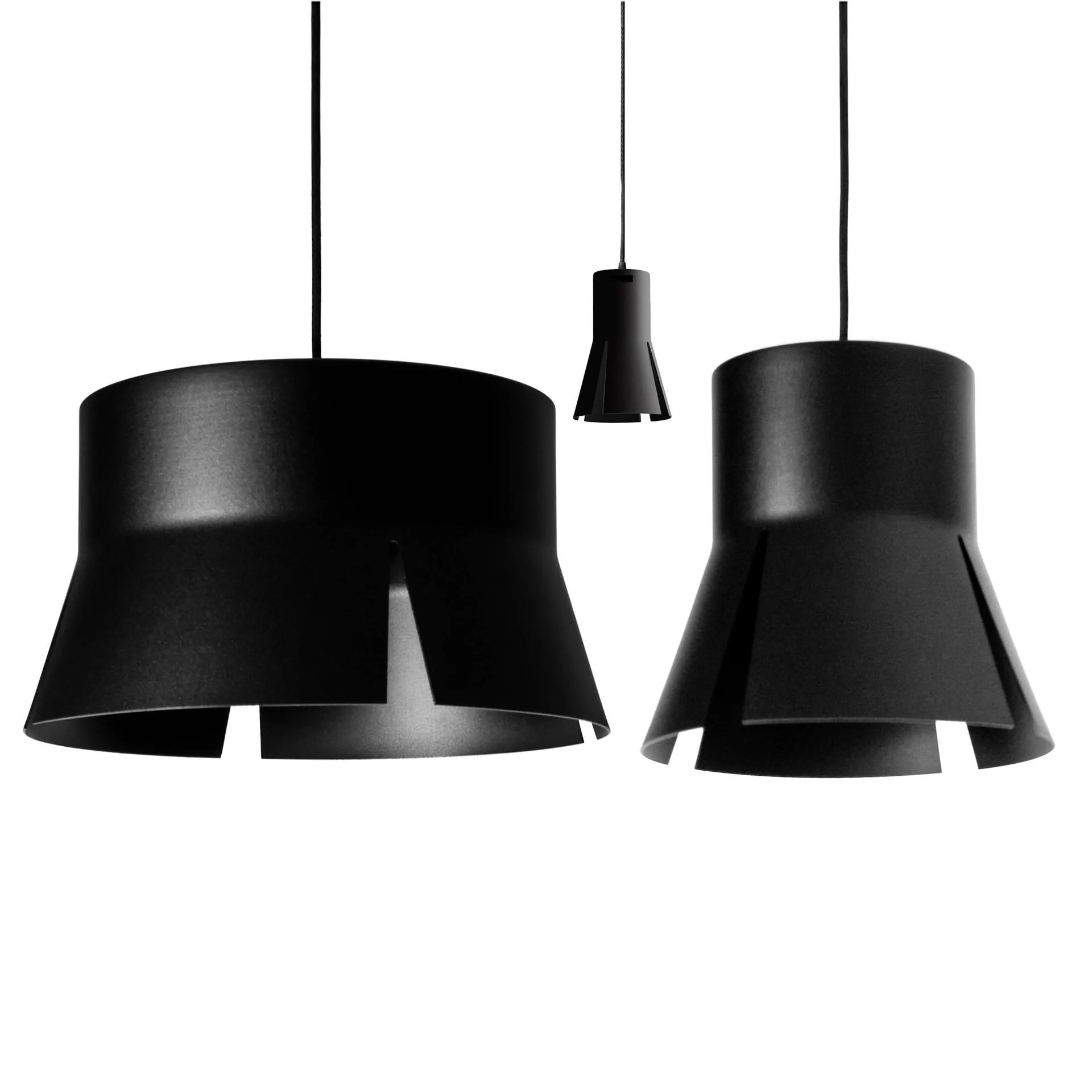 Split hanglamp zwart, klein Bsweden