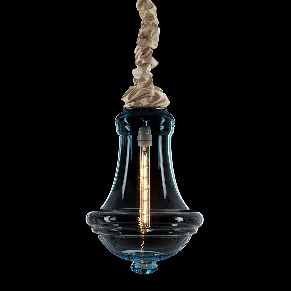 Valborg hanglamp, grijsblauw, led Bsweden