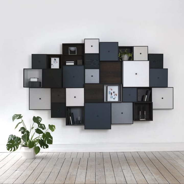 Frame 28 kubus met deur - donkergrijs - By Lassen