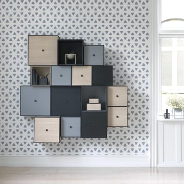 Frame 28 kubus met deur - donkergrijs - By Lassen