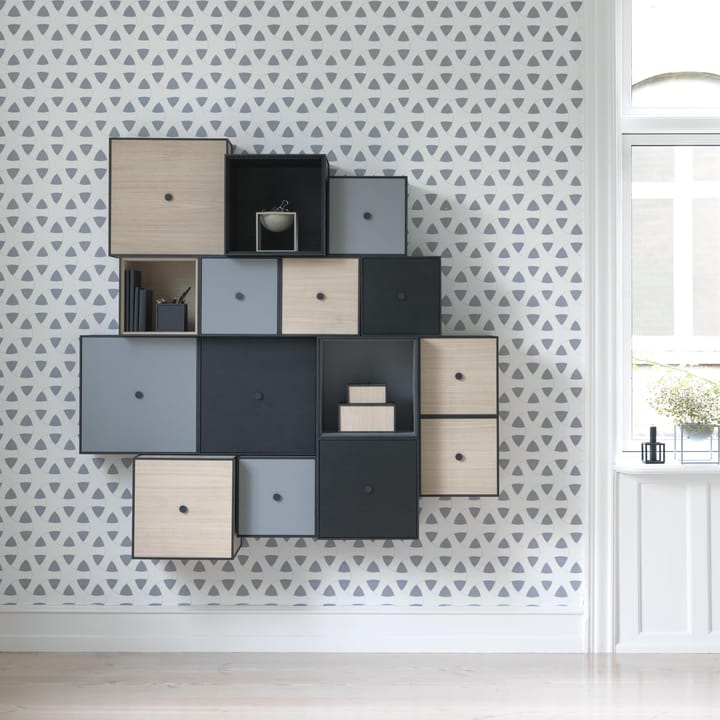 Frame 28 kubus met deur - donkergrijs - By Lassen