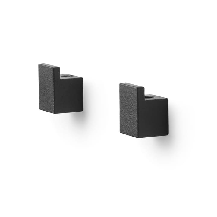 Kubus muurconsole 2-pack - Zwart - By Lassen
