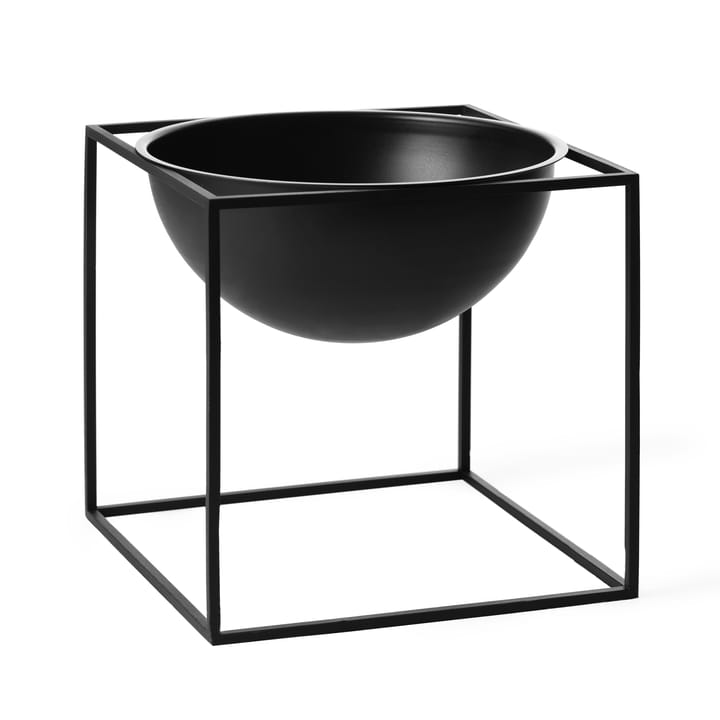 Kubus schaal groot - black (zwart) - By Lassen