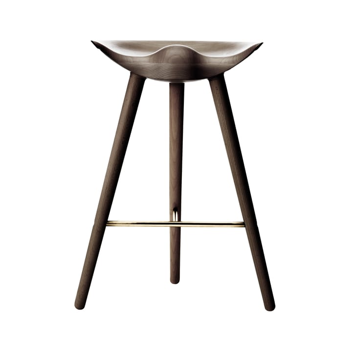 ML42 barkruk 69 cm - Bruin geolied eikenhout-staal - By Lassen