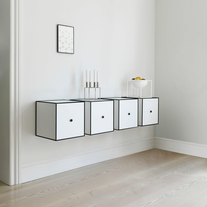 View spiegel 30 x 30 cm. - zwart - By Lassen