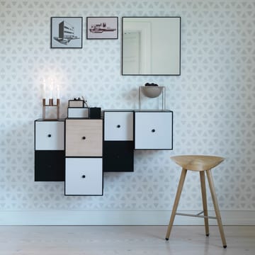 View spiegel 56 x 56 cm. - zwart - By Lassen