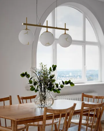 Bellagio plafondlamp 3-lite - Messing-wit - By Rydéns