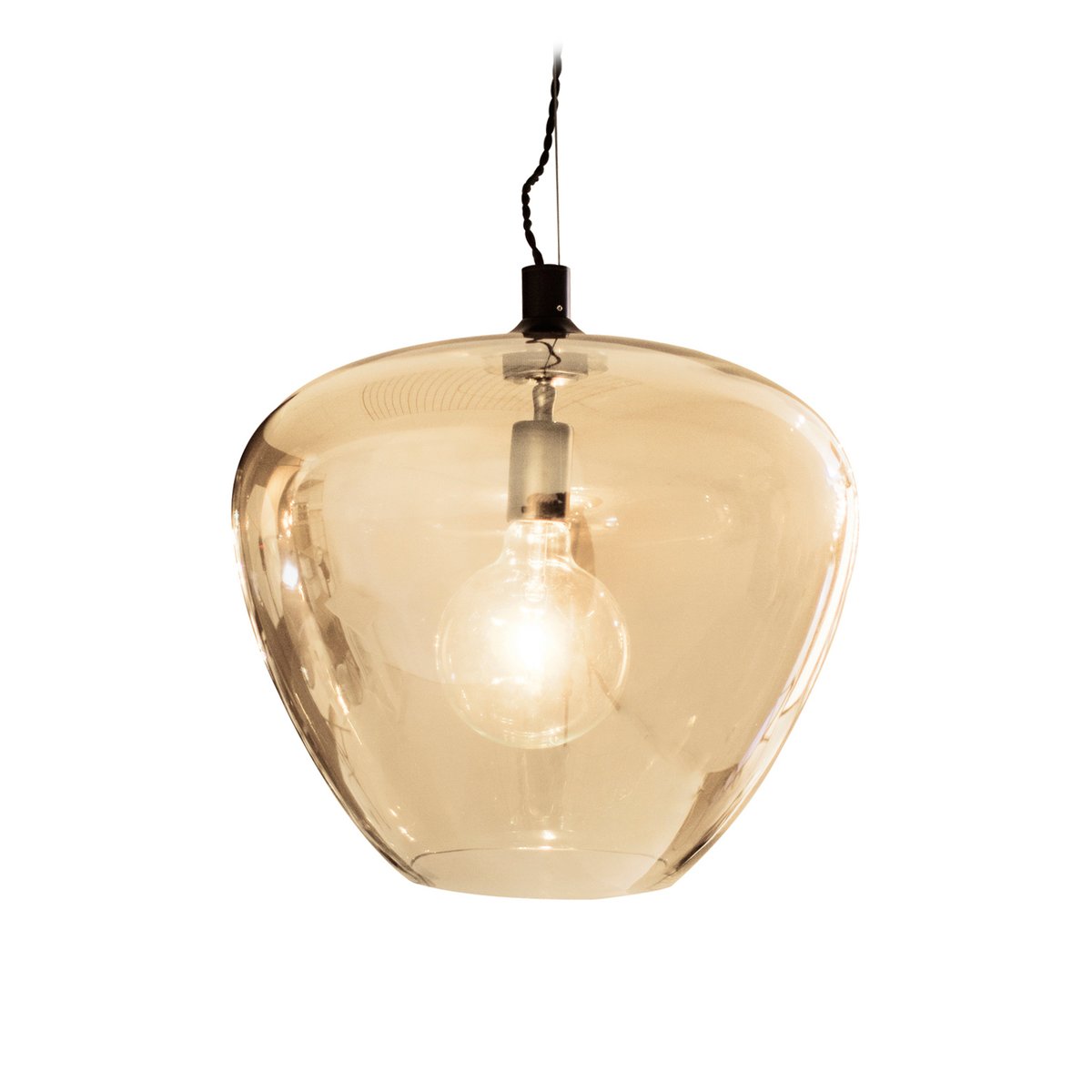 By Rydéns Bellissimo Grande plafondlamp Amber | Scandinavisch Interieur | Hanglampen | Oranje