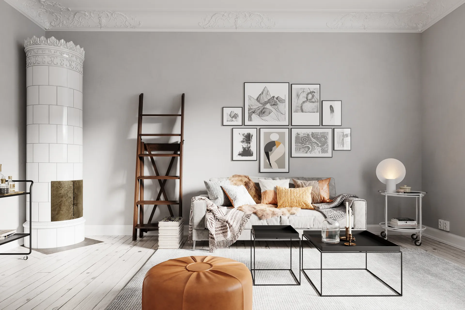 Colby tafellamp XL, Zand wit By Rydéns