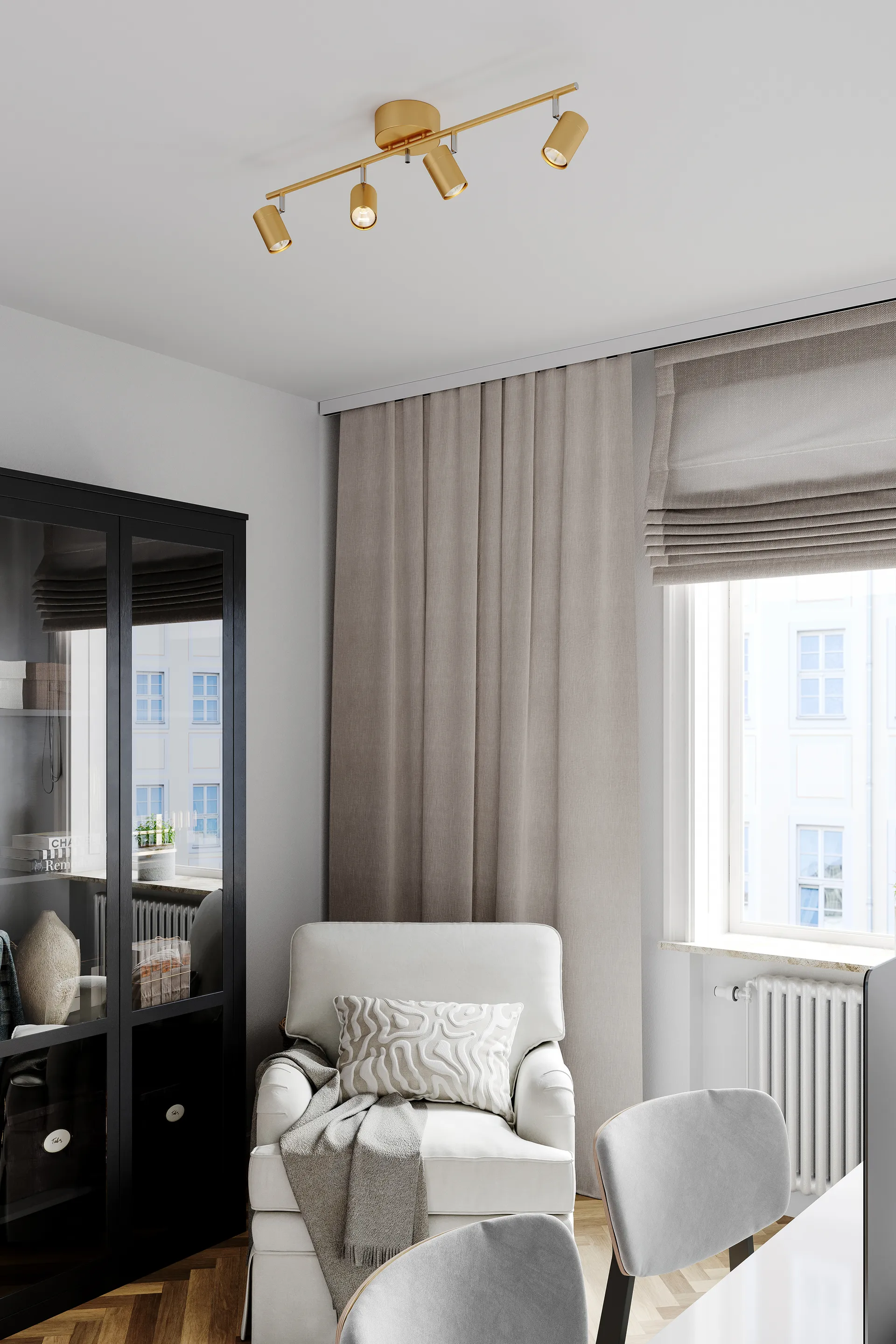 Correct 4 plafondspots, Goud By Rydéns