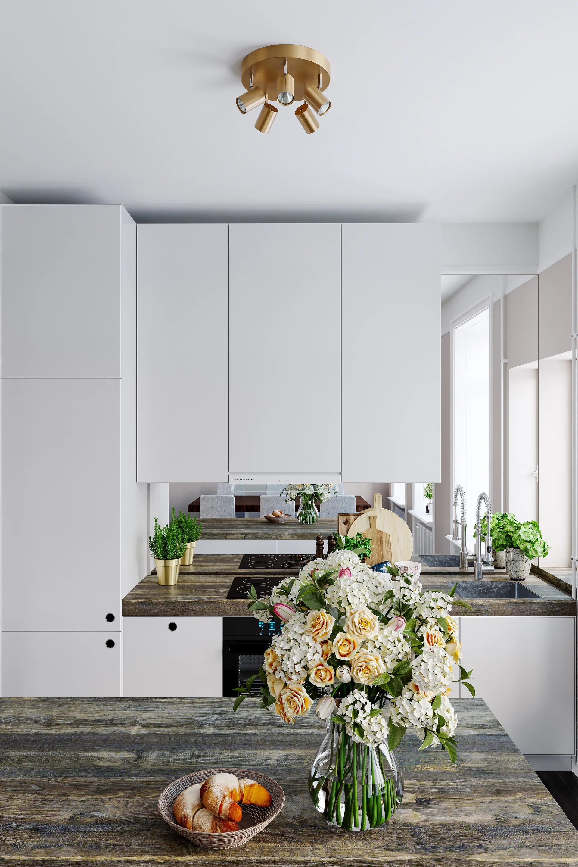 Correct 5 plafondspots, Goud By Rydéns