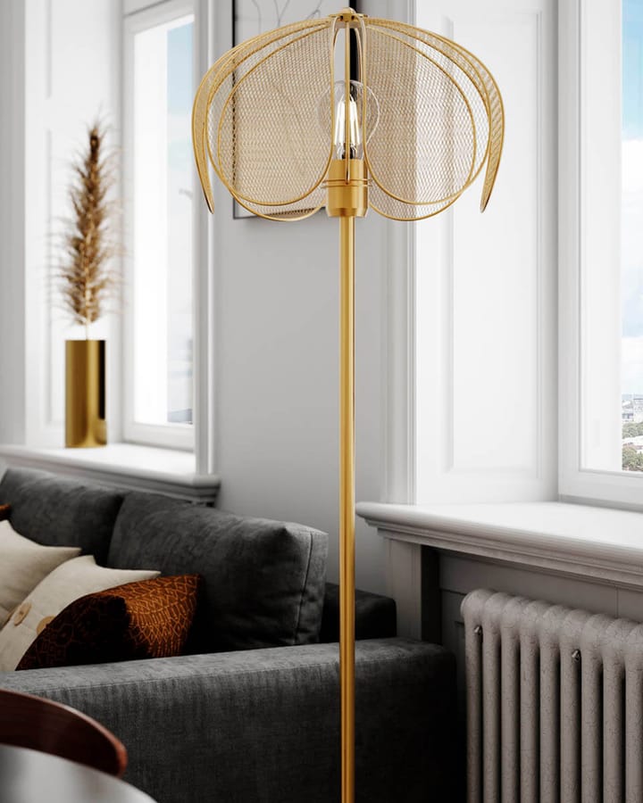 Daisy vloerlamp 150 cm, Matte goud By Rydéns