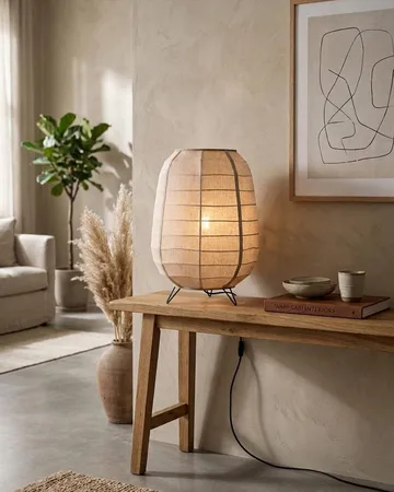 Delino vloerlamp - Naturel, Ø40x57 cm - By Rydéns