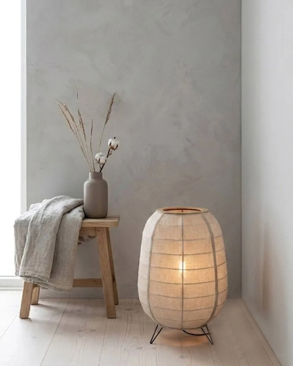 Delino vloerlamp, Naturel, Ø40x57 cm By Rydéns