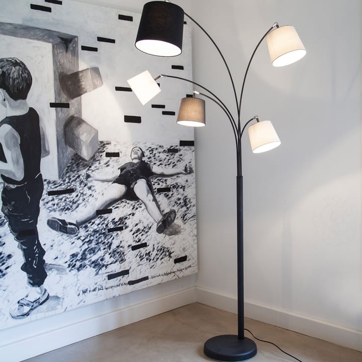 Foggy vloerlamp, zandzwart, 5 armen By Rydéns