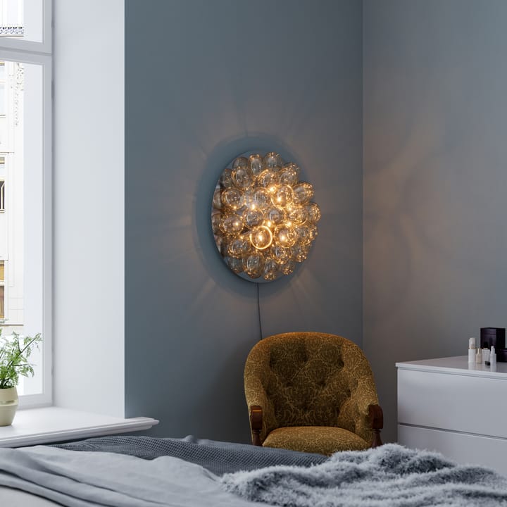 Gross muurlamp Ø60 cm - Amber - By Rydéns