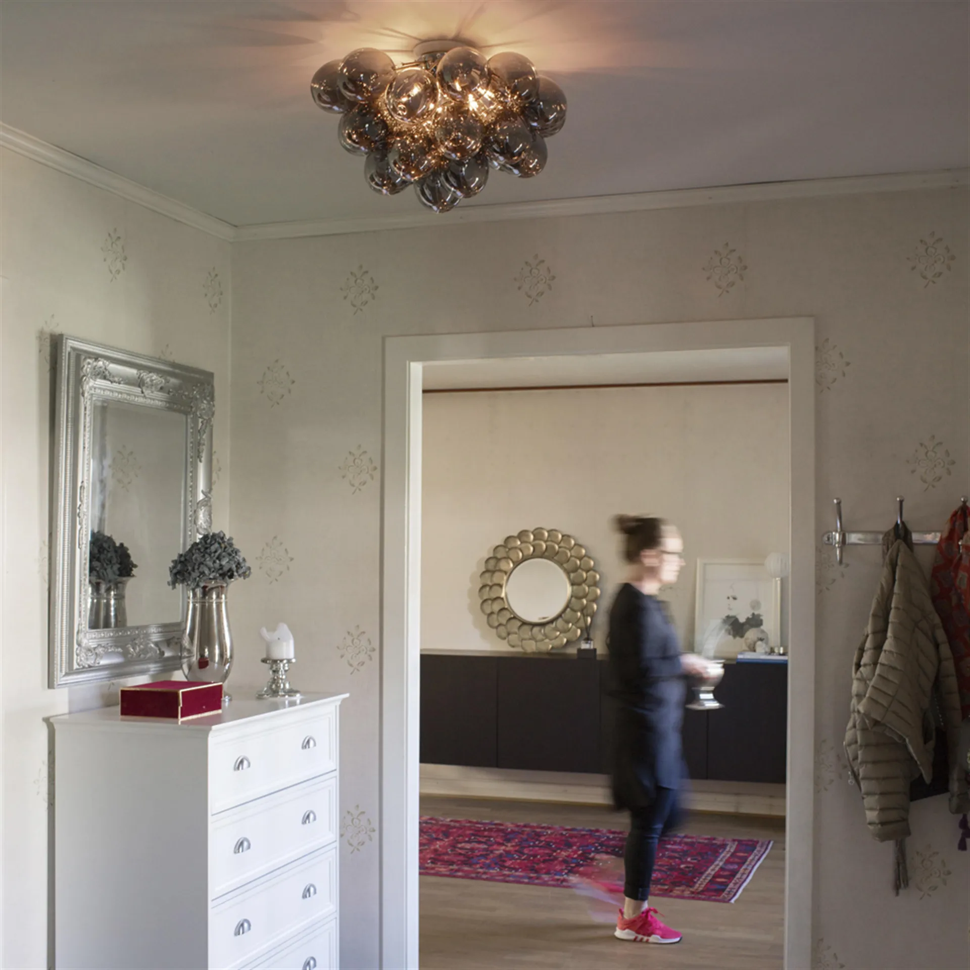 Gross plafondlamp Ø 50 cm., rookgrijs By Rydéns