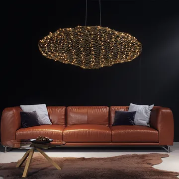 Hayden plafondlamp - Goudkleurig, 115 cm - By Rydéns