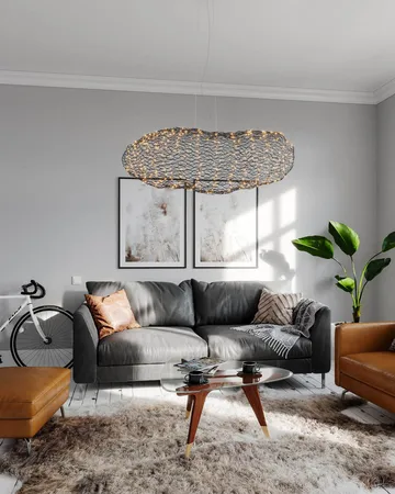 Hayden plafondlamp - Mat zwart, 115 cm - By Rydéns