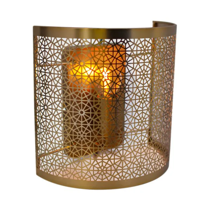 Hermine wandlamp 22 cm - Messing - By Rydéns