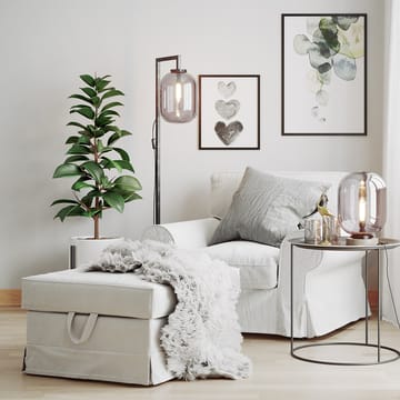 Leola vloerlamp - Zwart marmer-rookgrijs - By Rydéns