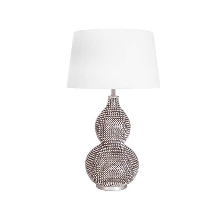 Lofty tafellamp - satin/white, metalen lampvoet - By Rydéns
