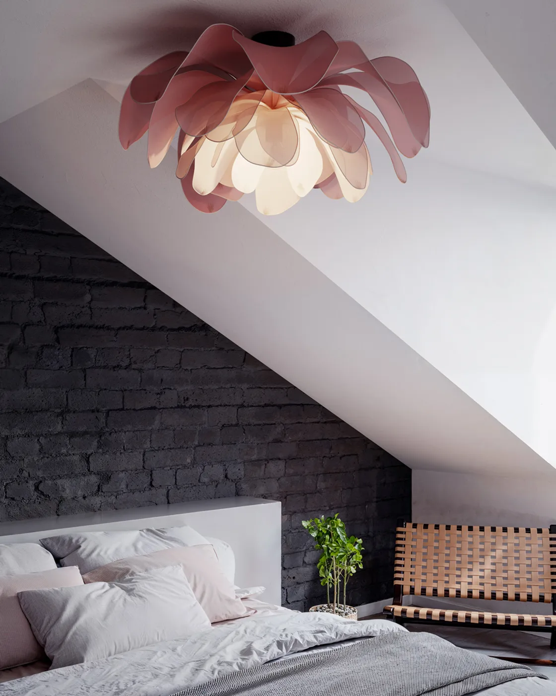 Lou Lou plafondlamp Ø80 cm, Roze By Rydéns