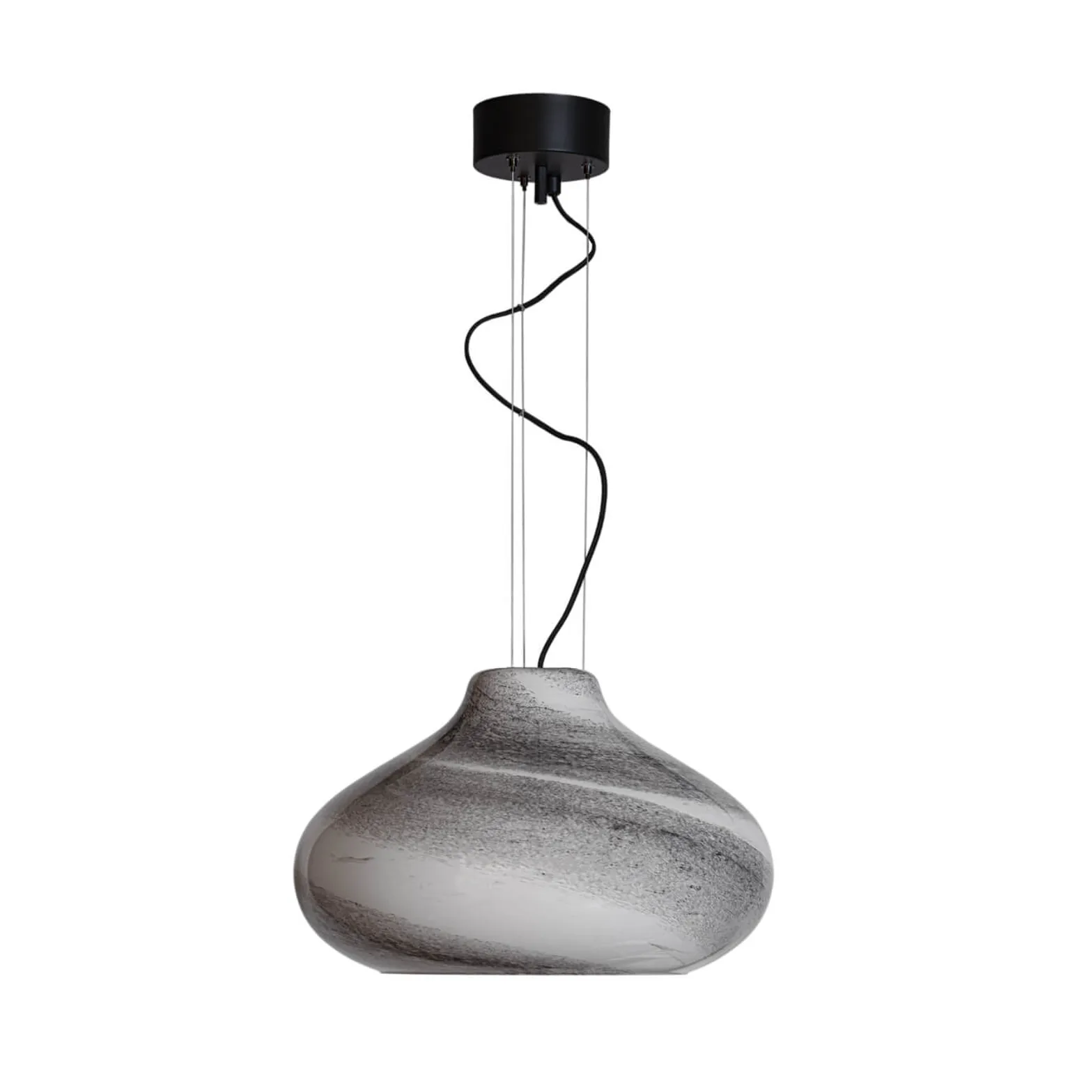 Mira hanglamp Ø45 cm, Wit-zwart By Rydéns